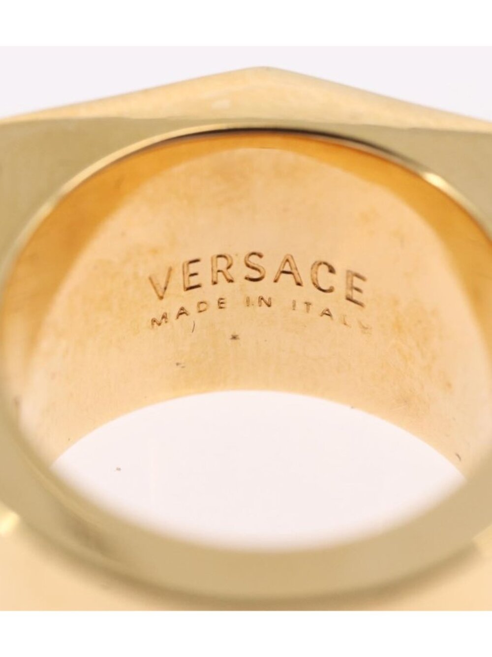 VERSACE Ring Metal Gold Tone - Picture 7 of 10